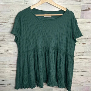 Urban outfitters oversized green blouse top  size xs